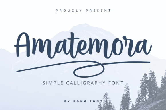 Amatemora: A Playful Script Font