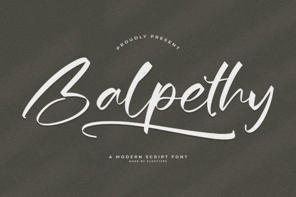 Balpethy – A Font for Business Style
