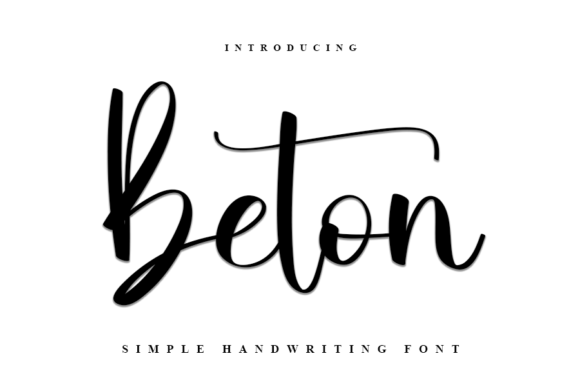 Beton: The Bold Script Font for Small Business Branding