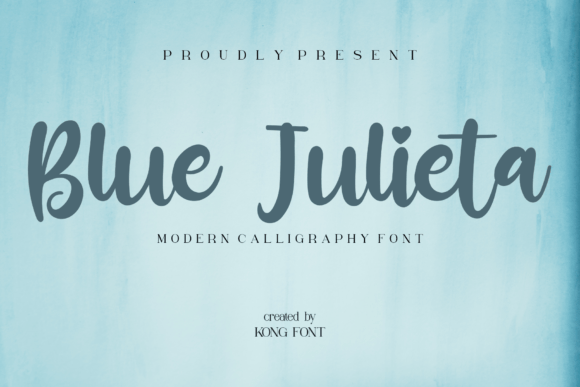 Blue Julieta Font for Creative Projects