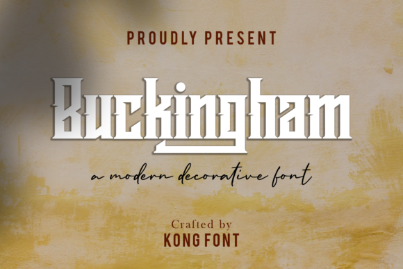 Buckingham Font for Creative Campaigns