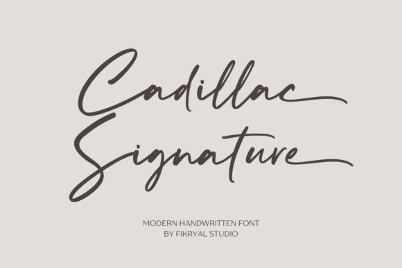 Cadillac Signature Font Review