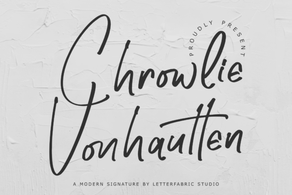Chrowlie Vonhautten – Modern Signature Font