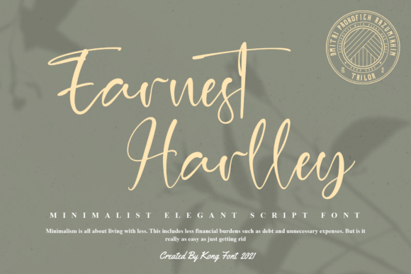 Earnest Harlley Font for Business Branding