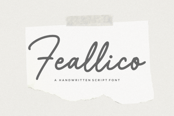Feallico: A Handwritten Script Font for Creative Projects