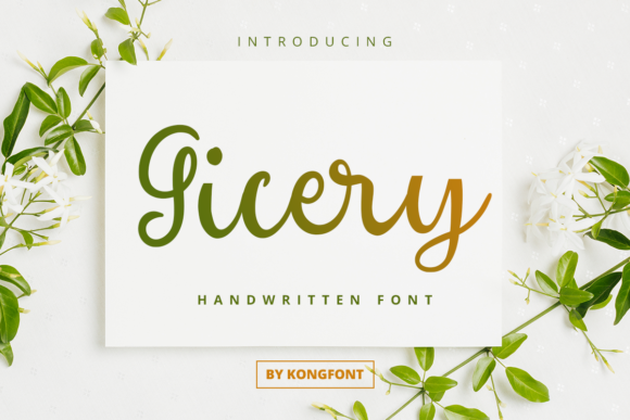 Gicery Font for Business Branding
