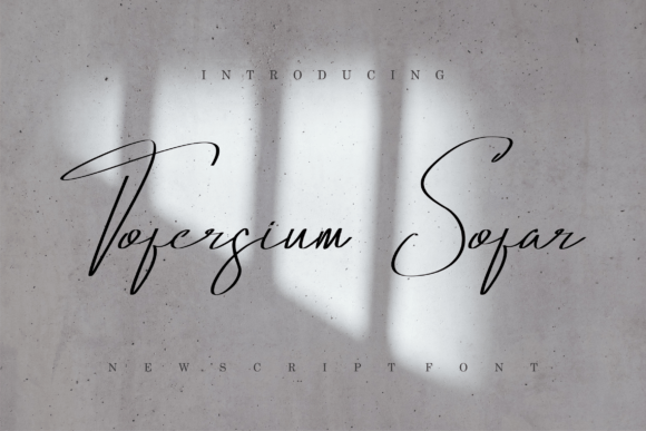 Launch Campaigns with Tofersium Sofar Typeface