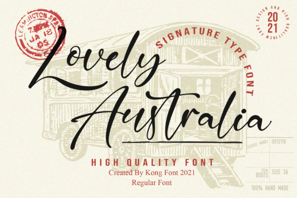 Lovely Australia Font for Web Design