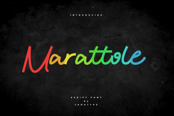 Marattole: A Font for Elegant Campaigns
