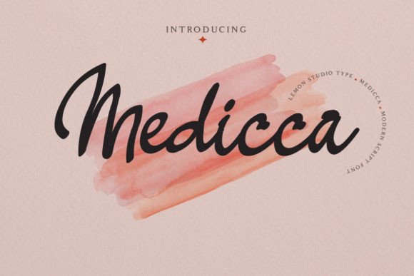 Medicca: A Script Font for Creative Campaigns