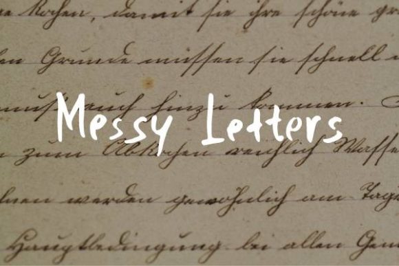 Messy Letters Font for Creative Brands
