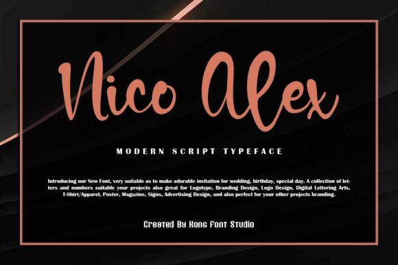 Nico Alex Font for Creative Brands