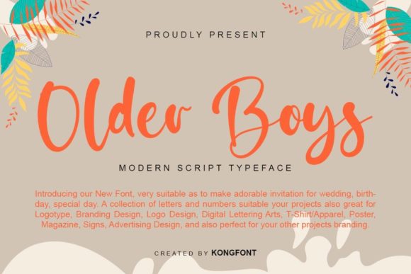 Older Boys Font Review