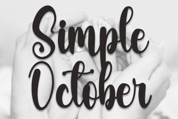 Simple October Font for Web Design