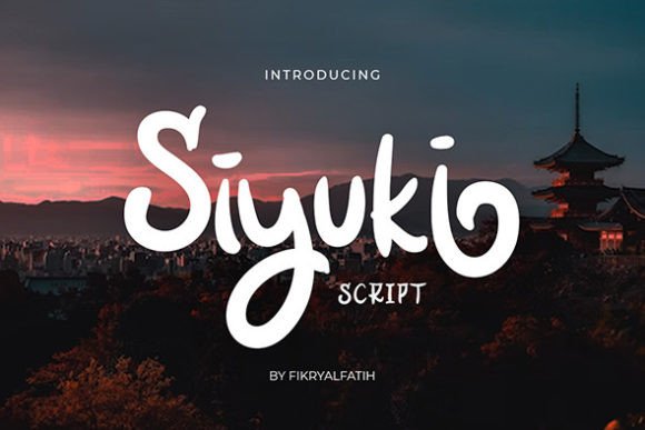 Siyuki: A Script Font for Asian-Themed Branding