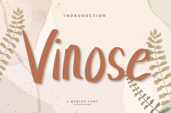 Vinose: A Handwritten Font for Elegant Design