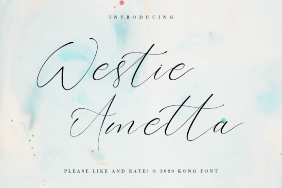 Westie Ametta Font for Creative Design